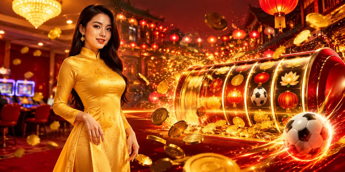Trò chơi slot với hình ảnh áo dài Hội An tại nền tảng 999slot Việt Nam