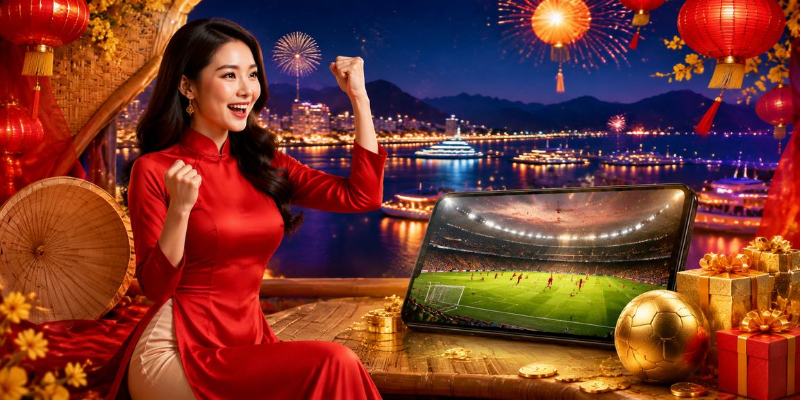Người dùng tại Nha Trang xem tỷ lệ kèo cá cược thể thao trên điện thoại bên bờ biển