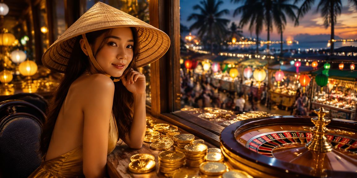 Bàn roulette và nón lá Phú Quốc – biểu tượng hòa quyện giữa văn hóa Việt Nam và trò chơi casino trực tuyến